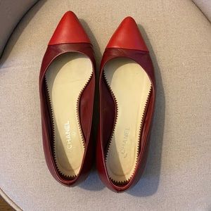 Chanel limited edition color block flat. Size 36.